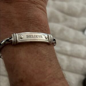 Brighton Silver 'Believe' Bracelet